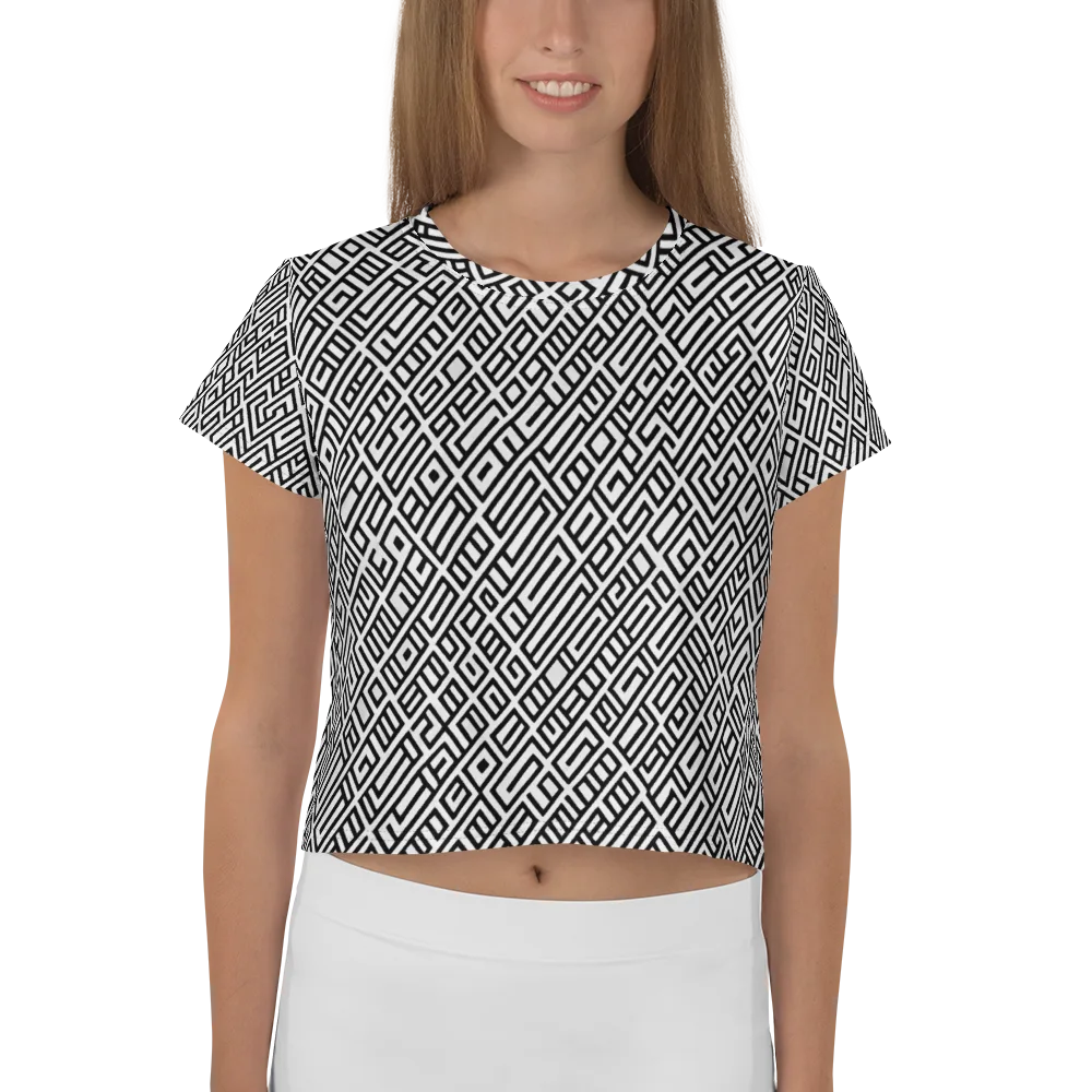 Fashionable, Psychedelic Deep Space, Howard Butterworth, Francois Bocion on Crop Tee — Front