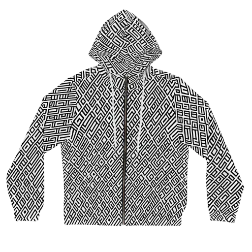 Fashionable, Psychedelic Deep Space, Howard Butterworth, Francois Bocion on a Women's Full-Zip Hoodie