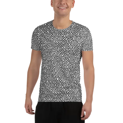 Fashionable, Psychedelic Deep Space, Howard Butterworth, Francois Bocion on a Men's Athletic T-Shirt