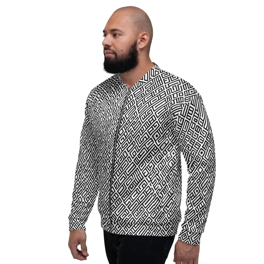 Fashionable, Psychedelic Deep Space, Howard Butterworth, Francois Bocion on Bomber Jacket — Left