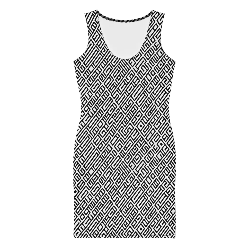 Fashionable, Psychedelic Deep Space, Howard Butterworth, Francois Bocion on Bodycon Dress — Front