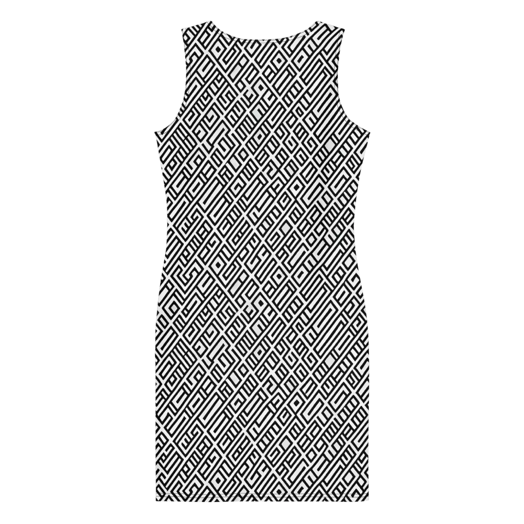 Fashionable, Psychedelic Deep Space, Howard Butterworth, Francois Bocion on Bodycon Dress — Back