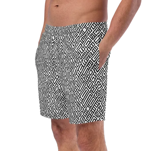 Fashionable, Psychedelic Deep Space, Howard Butterworth, Francois Bocion on a Swim Trunks