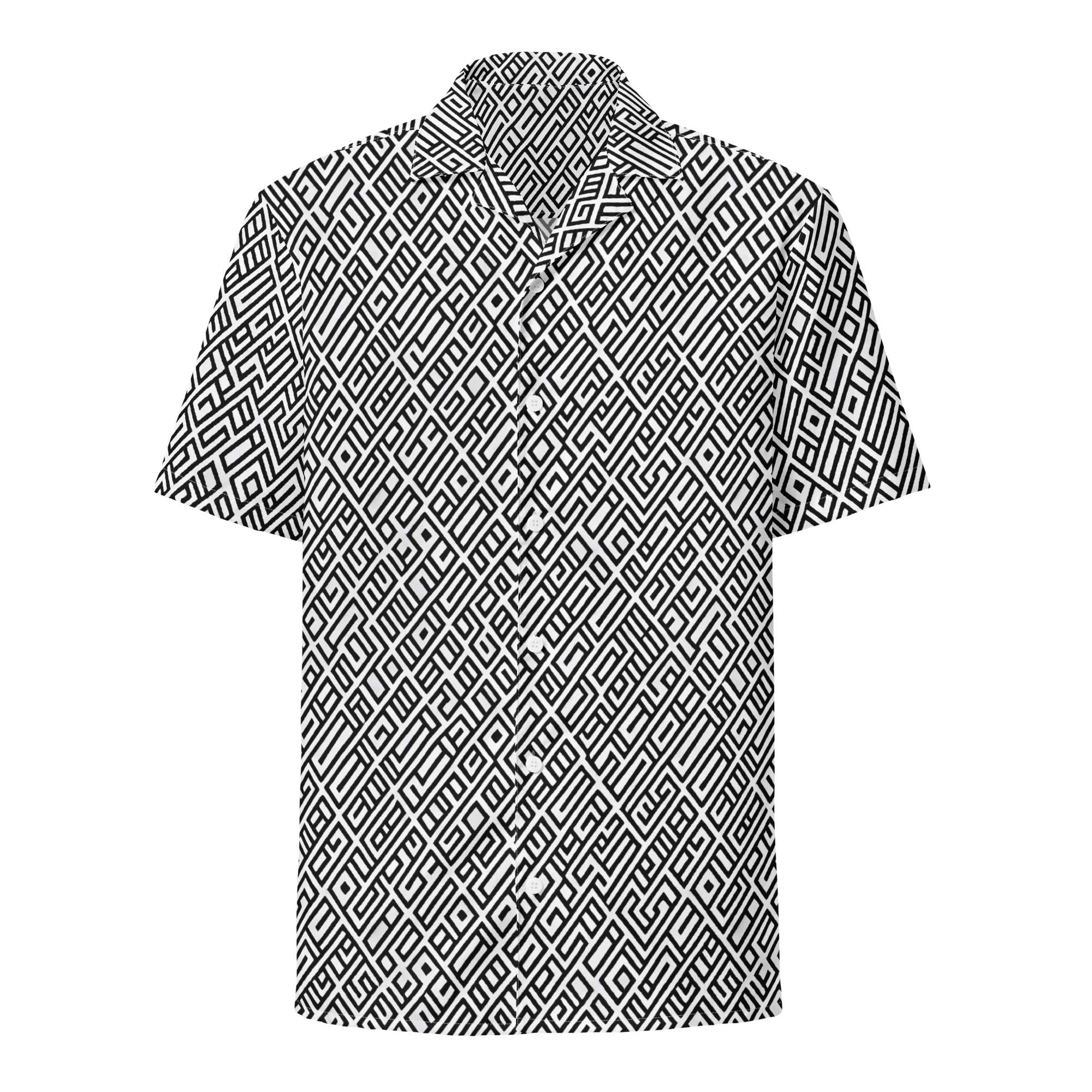 Fashionable, Psychedelic Deep Space, Howard Butterworth, Francois Bocion on Button Shirt — Front