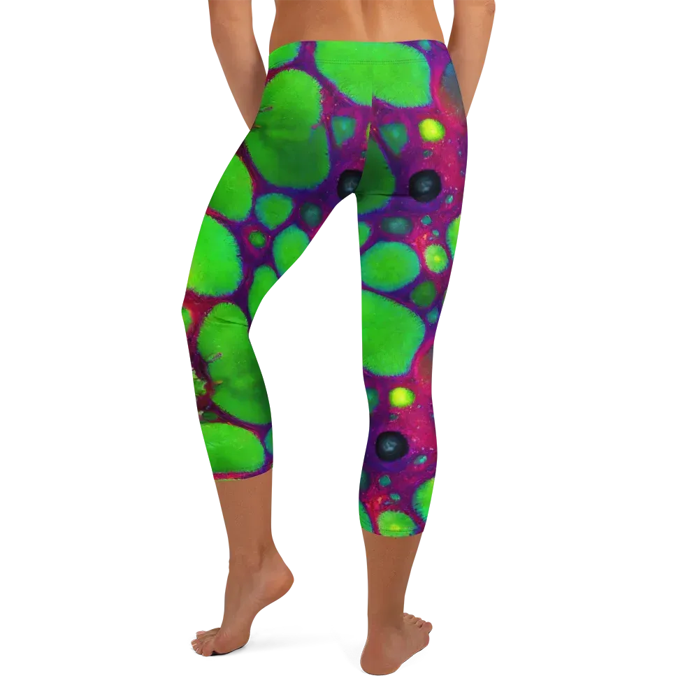 Elegant, Artstation, Matte Painting on Capri Leggings — Back
