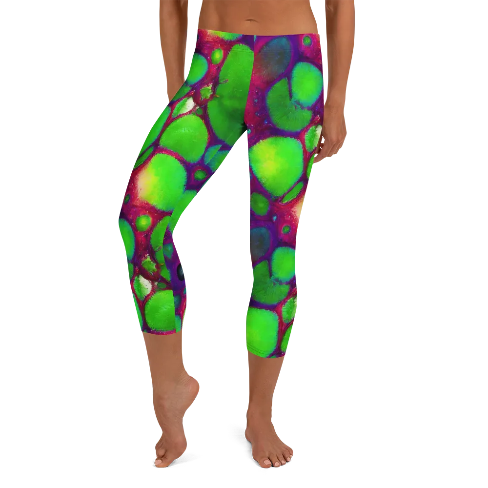 Elegant, Artstation, Matte Painting on Capri Leggings — Front