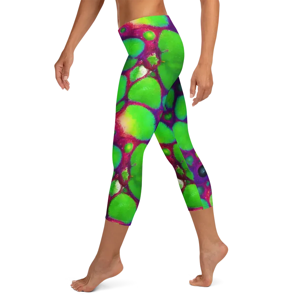 Elegant, Artstation, Matte Painting on Capri Leggings — Left