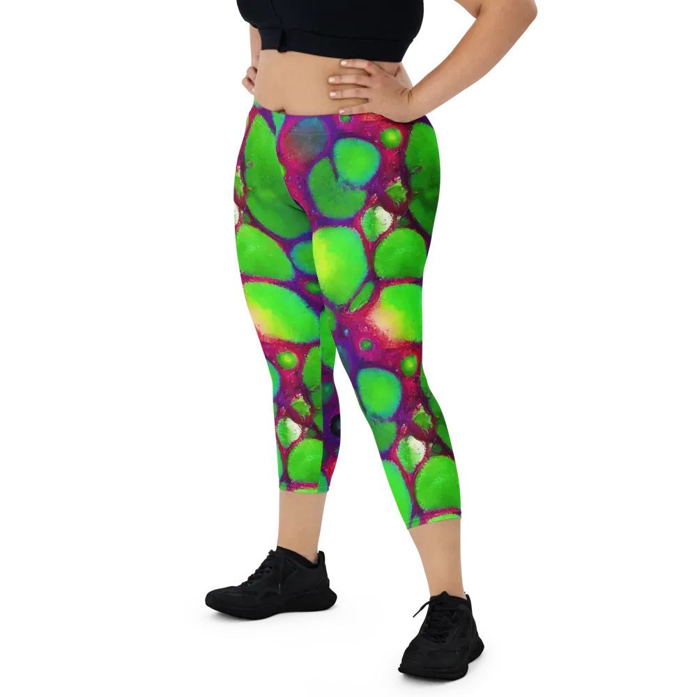 Elegant, Artstation, Matte Painting on Capri Leggings — Front
