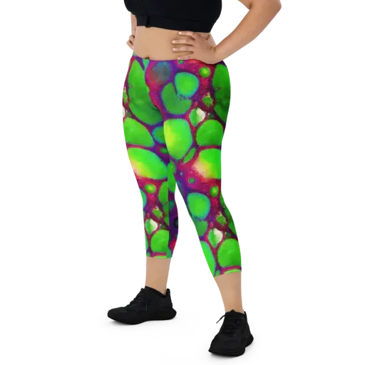 Elegant, Artstation, Matte Painting on a Capri Leggings