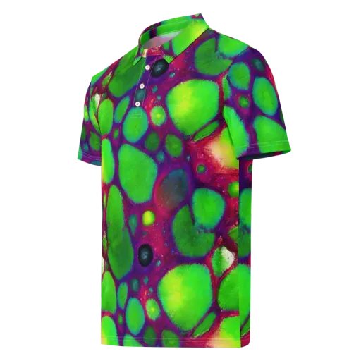 Elegant, Artstation, Matte Painting on a Men's Slim Fit Polo Shirt