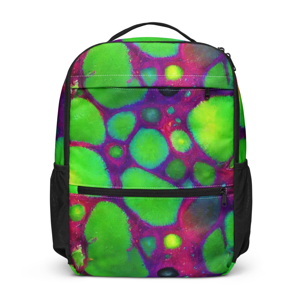 Elegant, Artstation, Matte Painting on Utility Backpack — Front