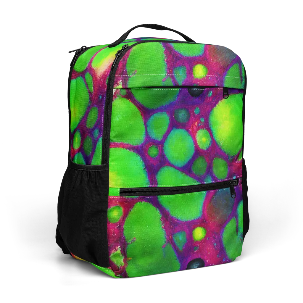 Elegant, Artstation, Matte Painting on Utility Backpack — Right Front