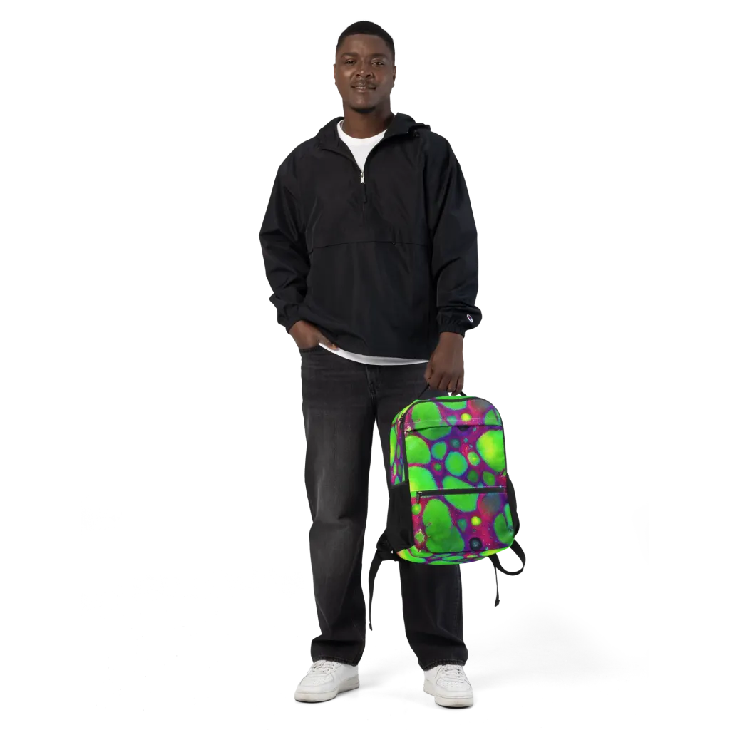 Elegant, Artstation, Matte Painting on Utility Backpack — Front