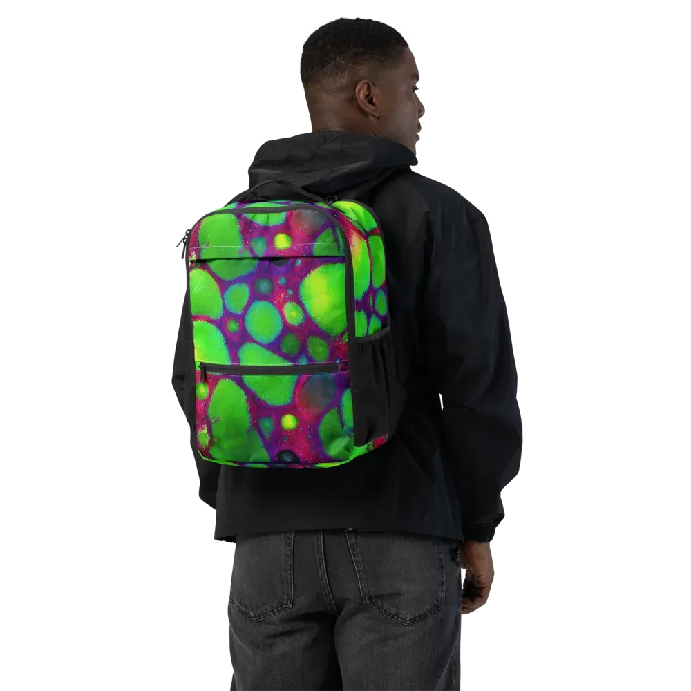 Elegant, Artstation, Matte Painting on Utility Backpack — Back