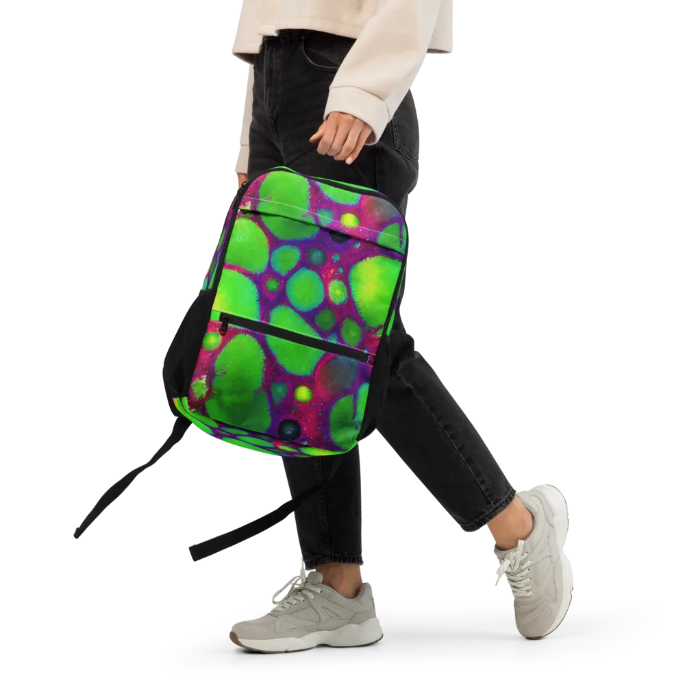 Elegant, Artstation, Matte Painting on Utility Backpack — Front