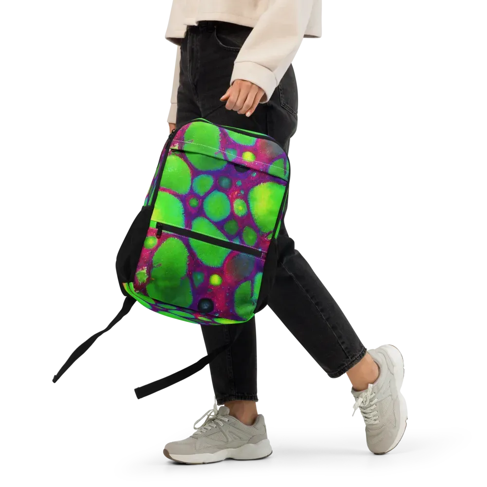 Elegant, Artstation, Matte Painting on Utility Backpack — Front