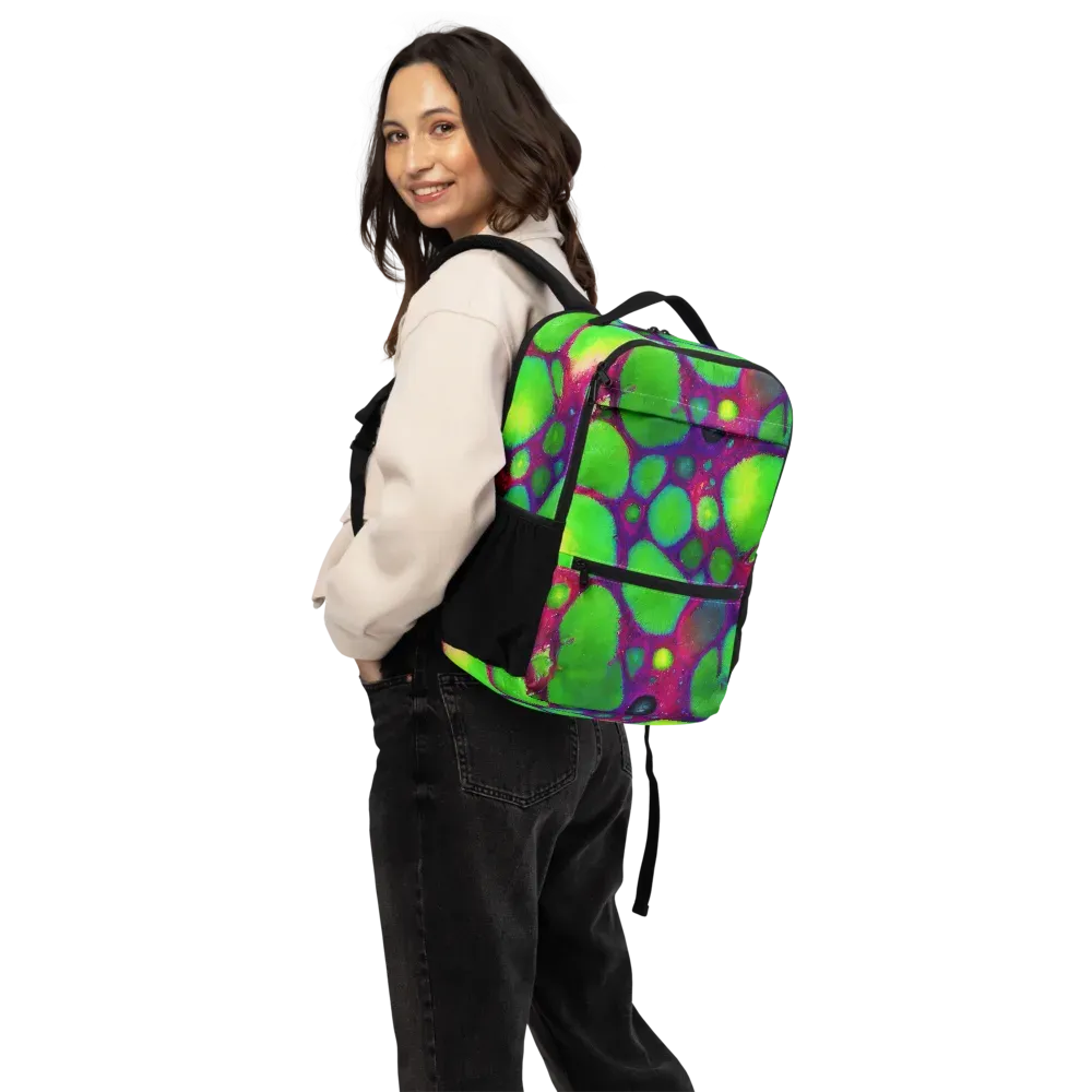 Elegant, Artstation, Matte Painting on Utility Backpack — Back