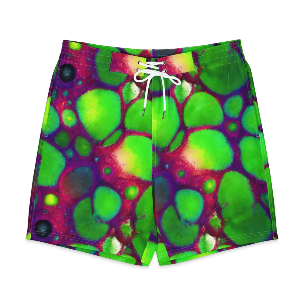 Elegant, Artstation, Matte Painting on Men's Board Shorts — Front