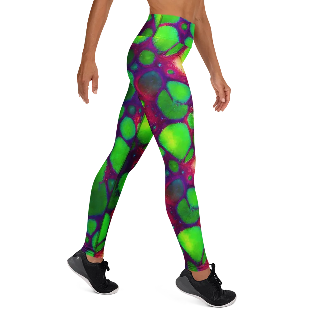Elegant, Artstation, Matte Painting on Yoga Leggings — Right
