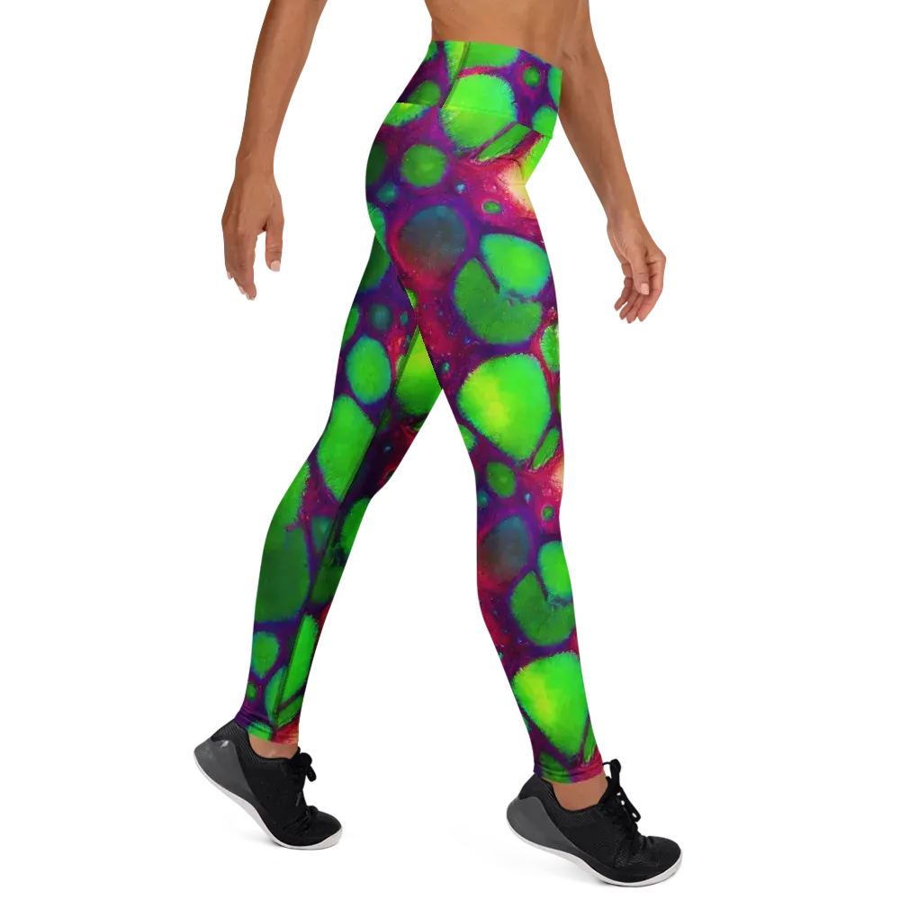 Elegant, Artstation, Matte Painting on Yoga Leggings — Right