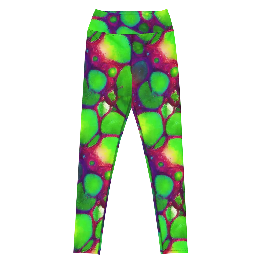 Elegant, Artstation, Matte Painting on Yoga Leggings — Front