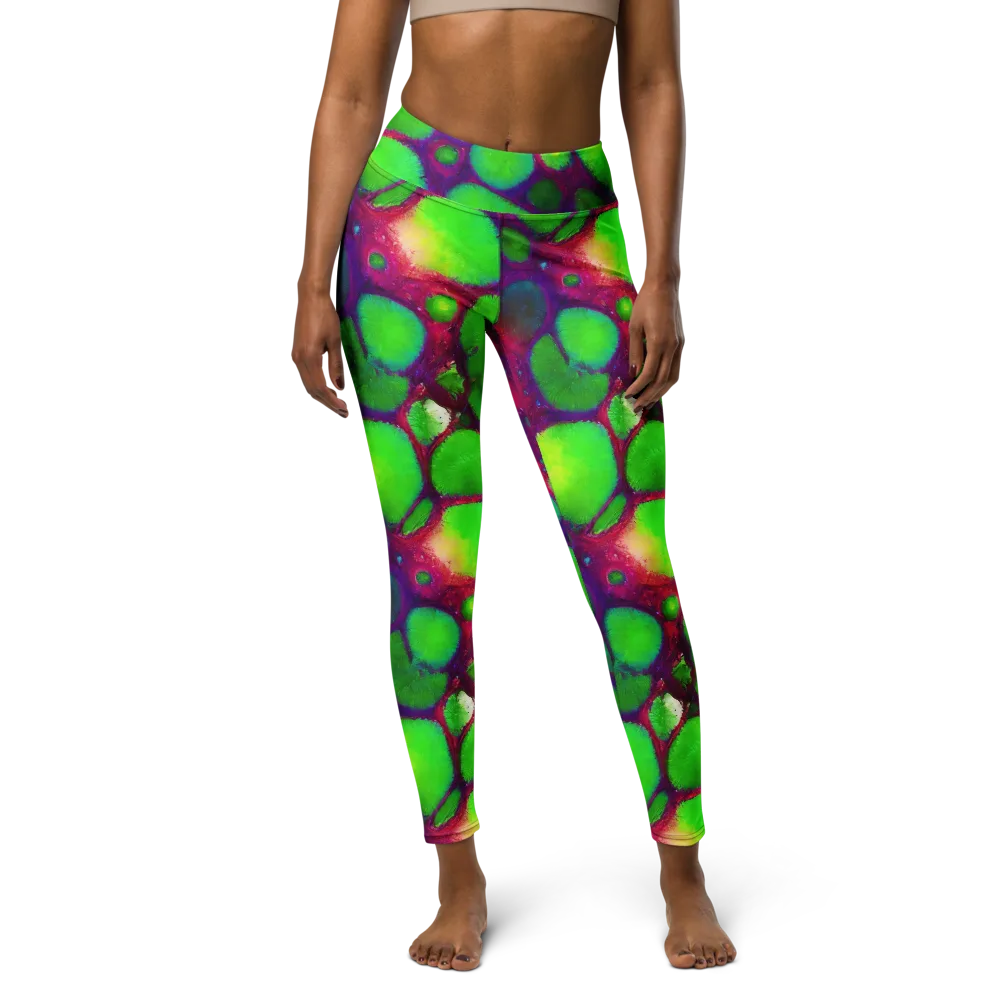 Elegant, Artstation, Matte Painting on Yoga Leggings — Front