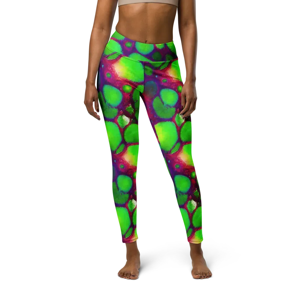 Elegant, Artstation, Matte Painting on Yoga Leggings — Front