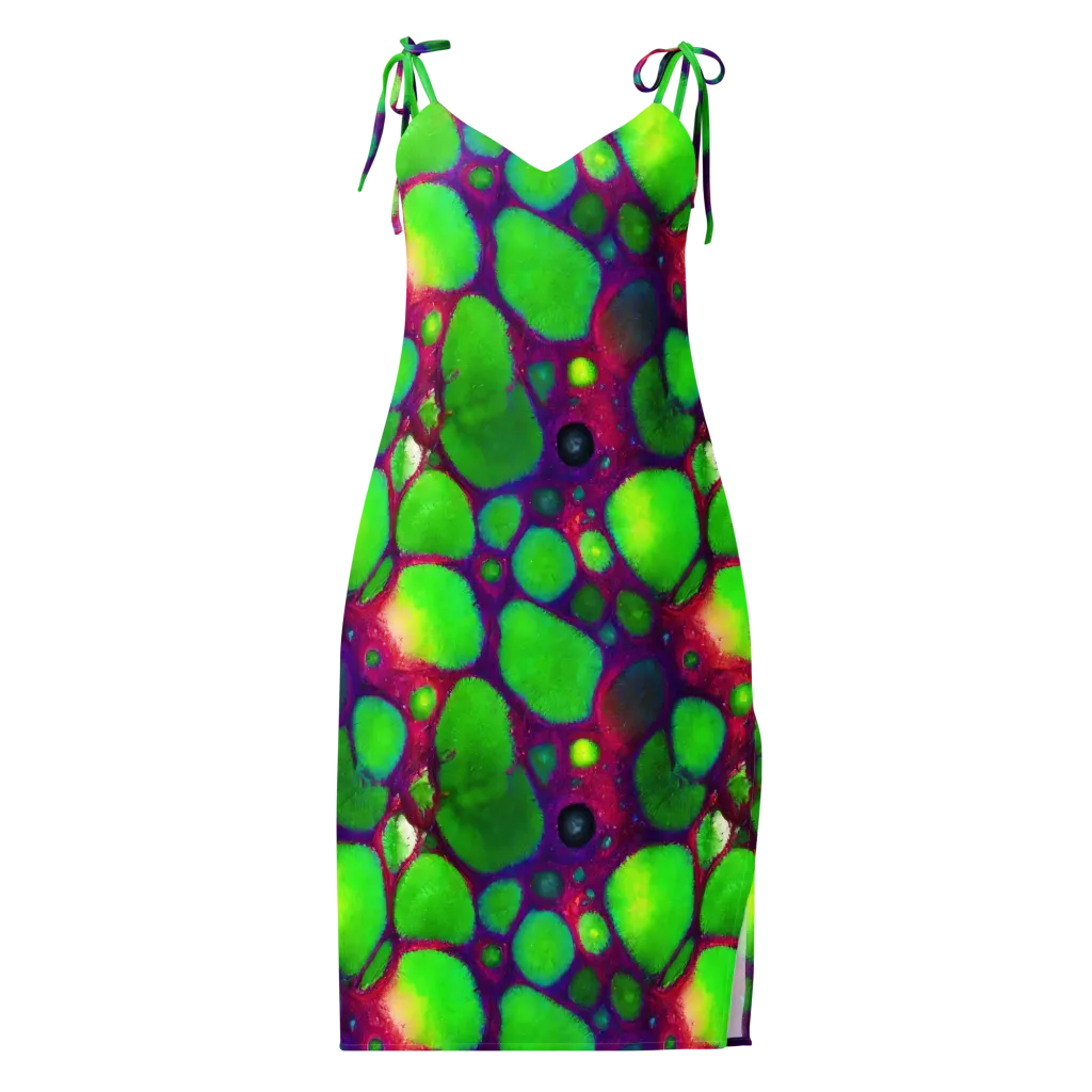 Elegant, Artstation, Matte Painting on Slip Dress — Front