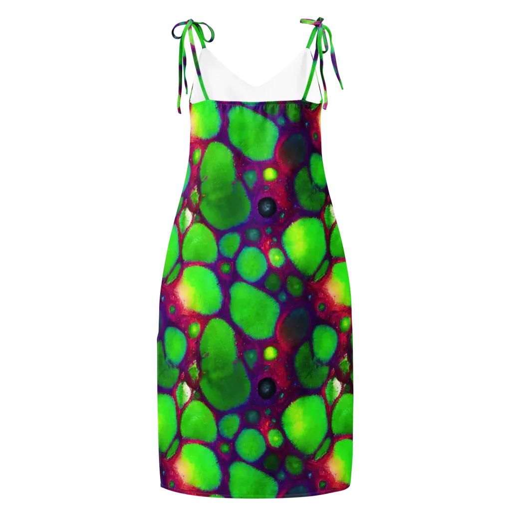 Elegant, Artstation, Matte Painting on Slip Dress — Back