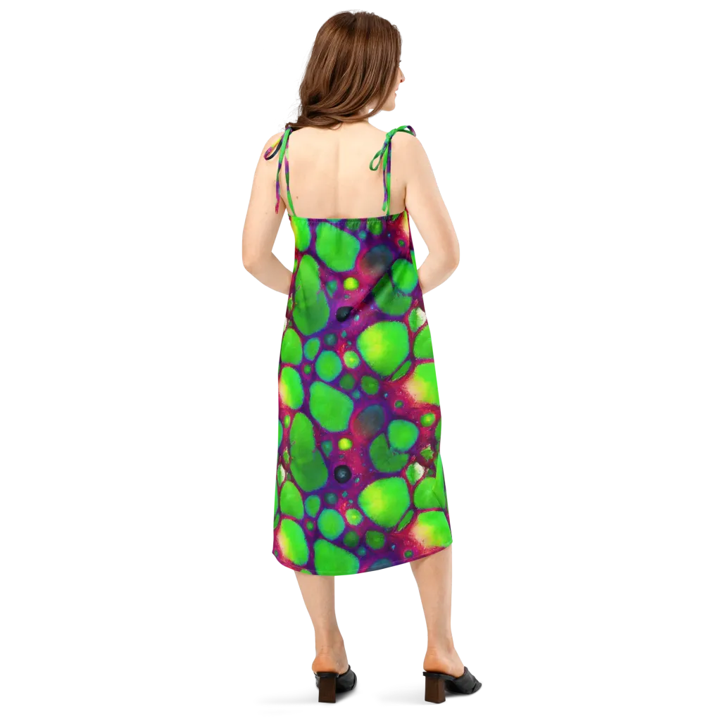 Elegant, Artstation, Matte Painting on Slip Dress — Back