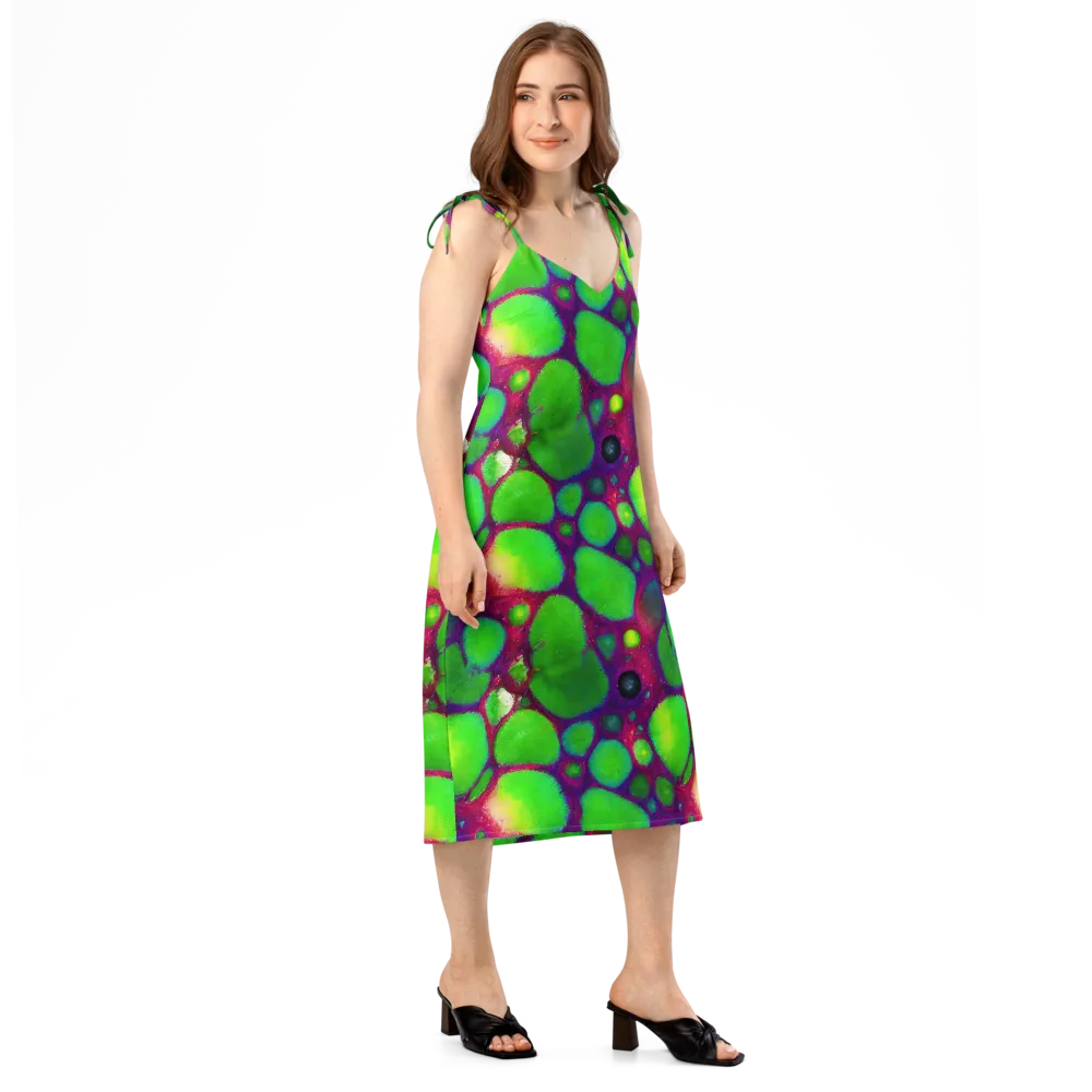 Elegant, Artstation, Matte Painting on Slip Dress — Right Front