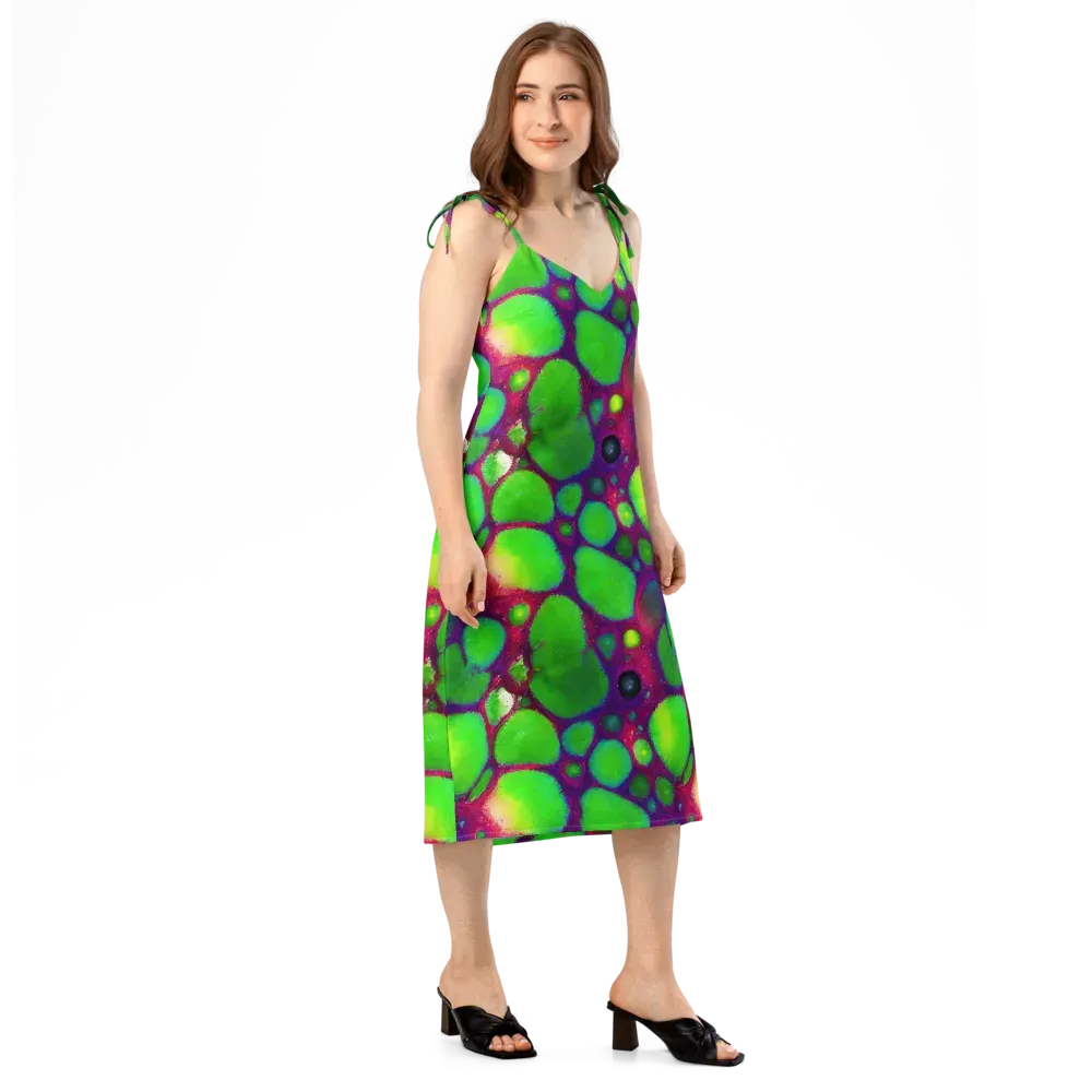 Elegant, Artstation, Matte Painting on Slip Dress — Right Front