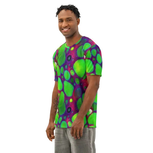 Elegant, Artstation, Matte Painting on a Men's Cotton Crew Neck T-Shirt