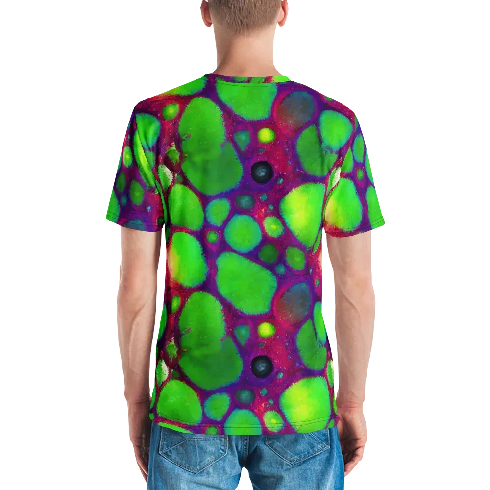 Elegant, Artstation, Matte Painting on Men's Crew Neck T-Shirt — Back