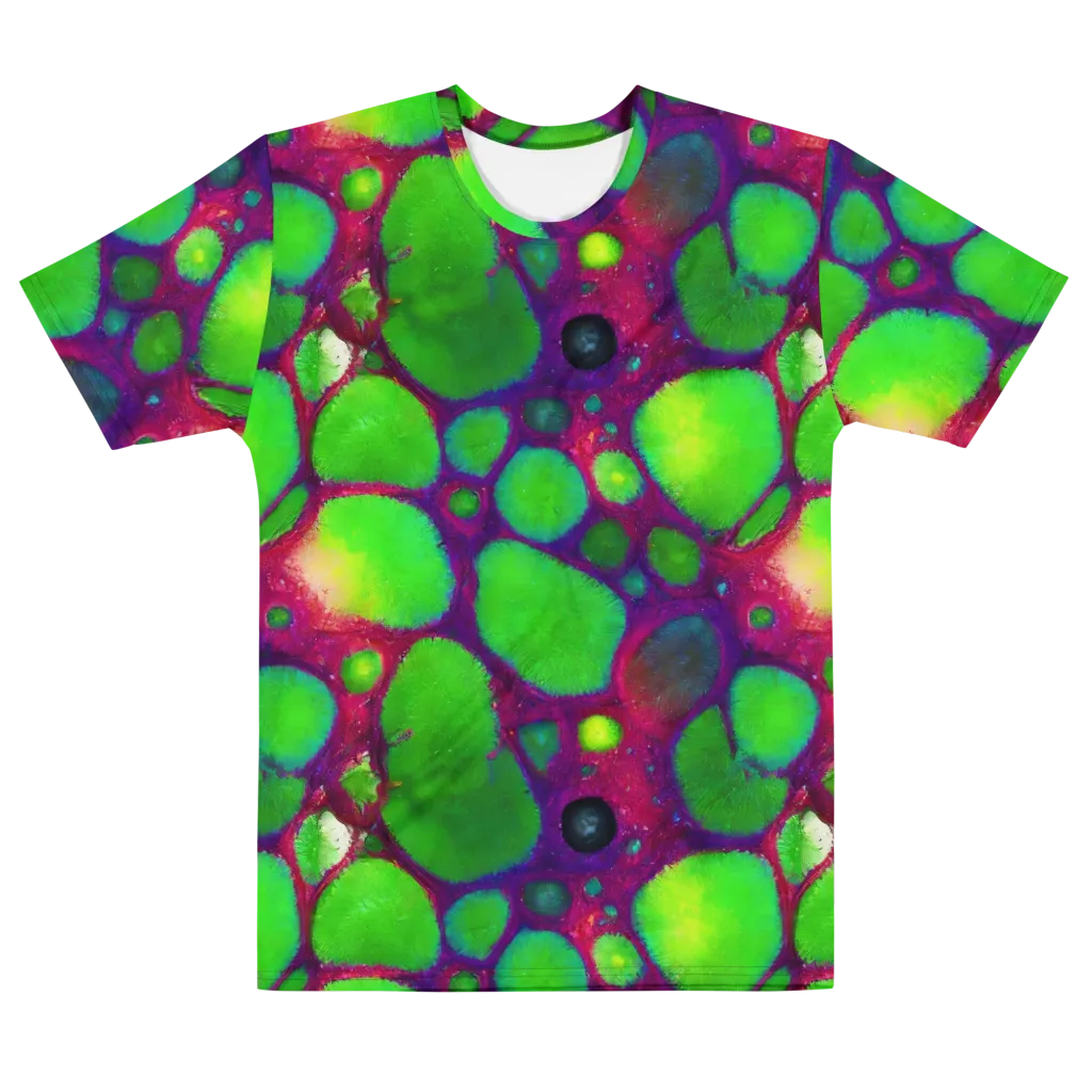 Elegant, Artstation, Matte Painting on Men's Crew Neck T-Shirt — Front