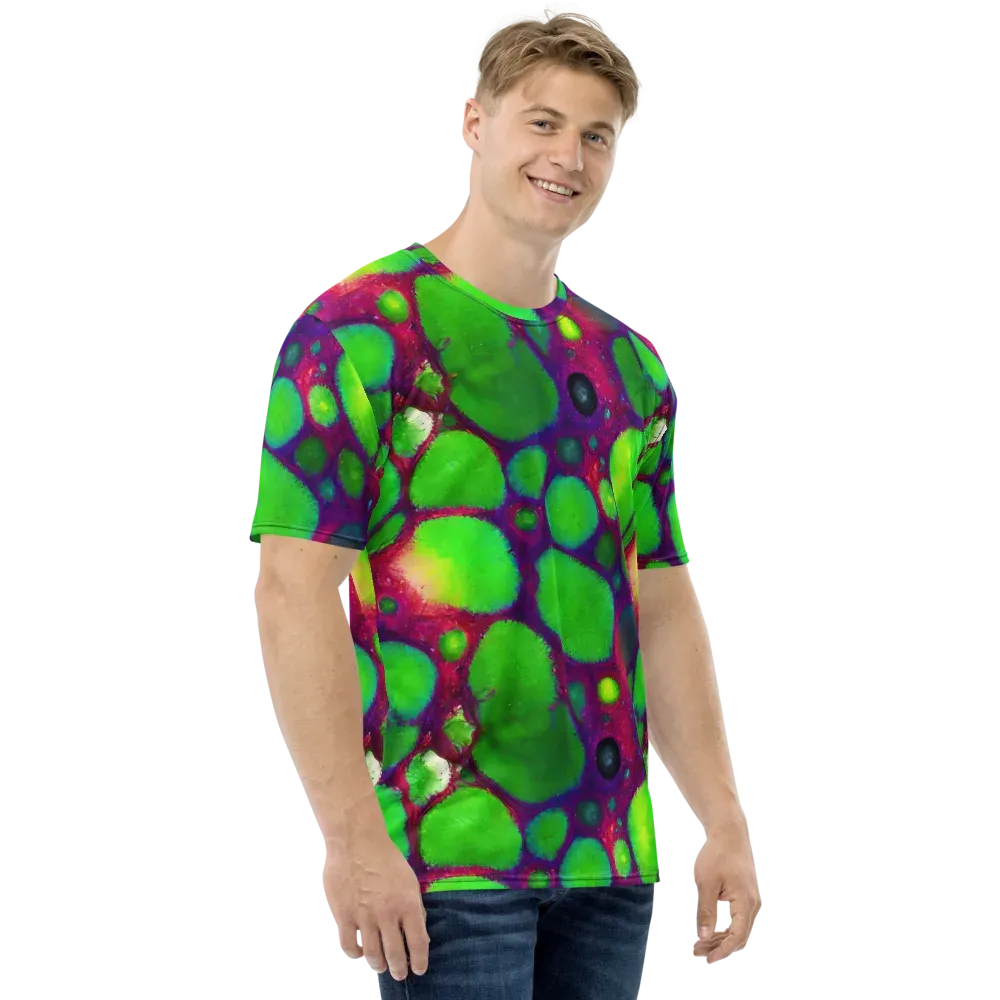 Elegant, Artstation, Matte Painting on Men's Crew Neck T-Shirt — Right