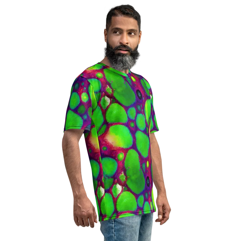 Elegant, Artstation, Matte Painting on Men's Crew Neck T-Shirt — Right