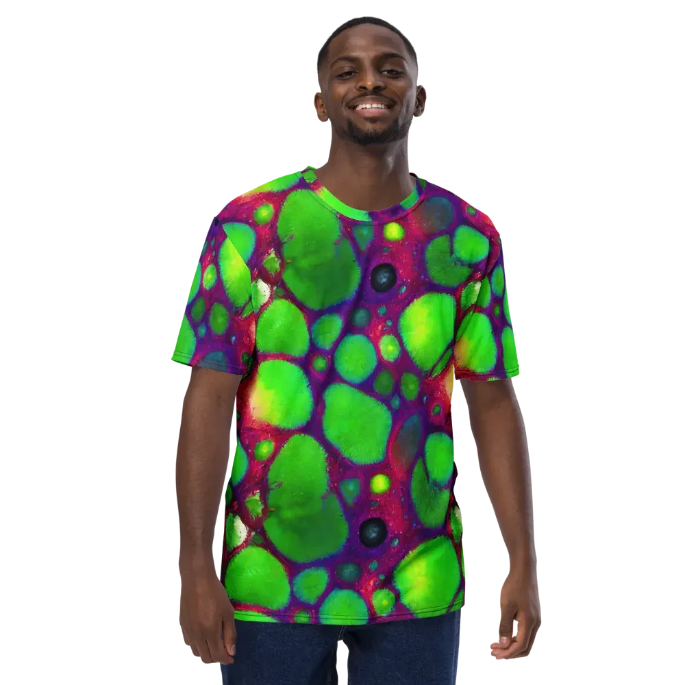 Elegant, Artstation, Matte Painting on Men's Crew Neck T-Shirt — Front