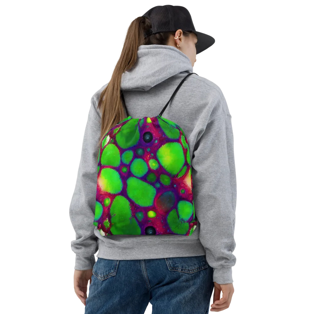 Elegant, Artstation, Matte Painting on Drawstring Bag — Front