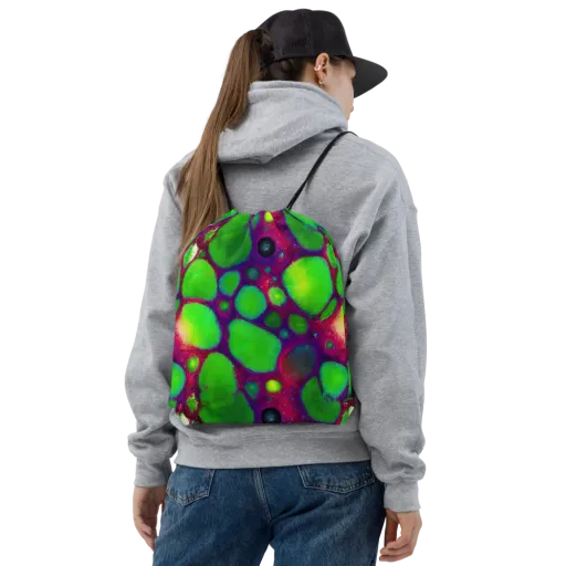 Elegant, Artstation, Matte Painting on a Drawstring Bag