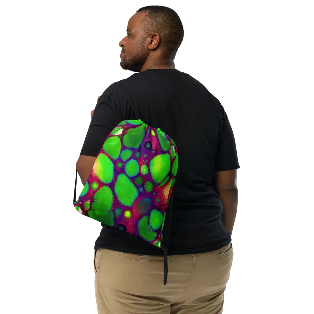 Elegant, Artstation, Matte Painting on Drawstring Bag — Front