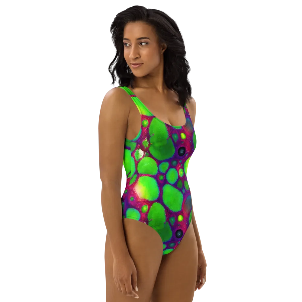 Elegant, Artstation, Matte Painting on One-Piece Swimsuit — Right