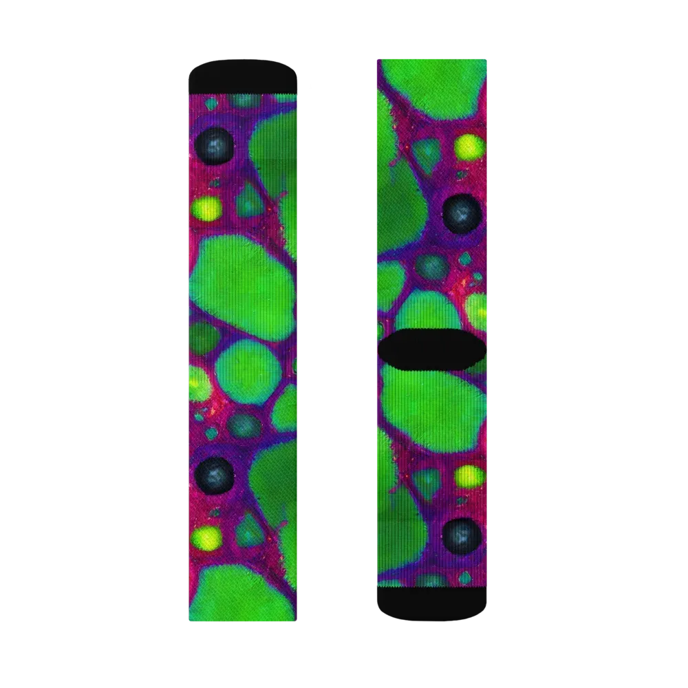 Elegant, Artstation, Matte Painting on Socks — Right Sock