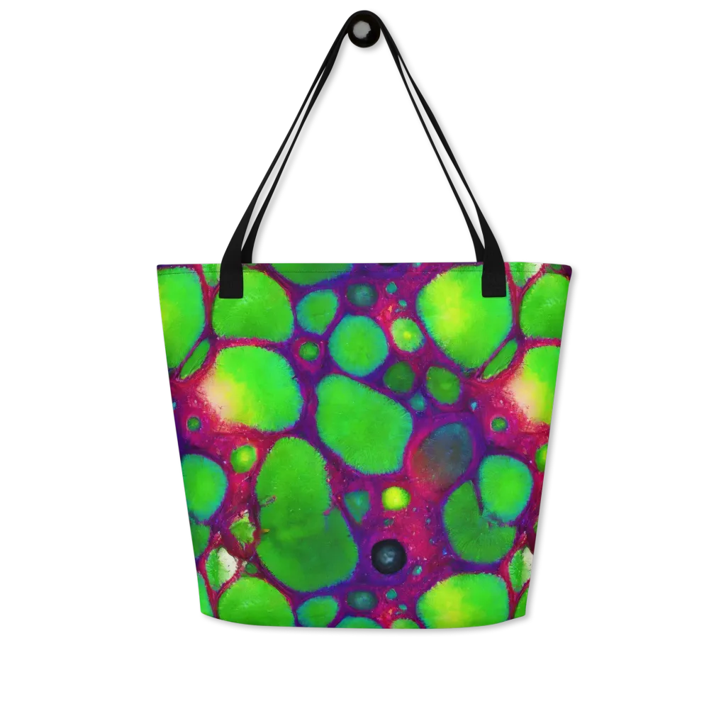 Elegant, Artstation, Matte Painting on Large Tote Bag W/ Pocket — Front