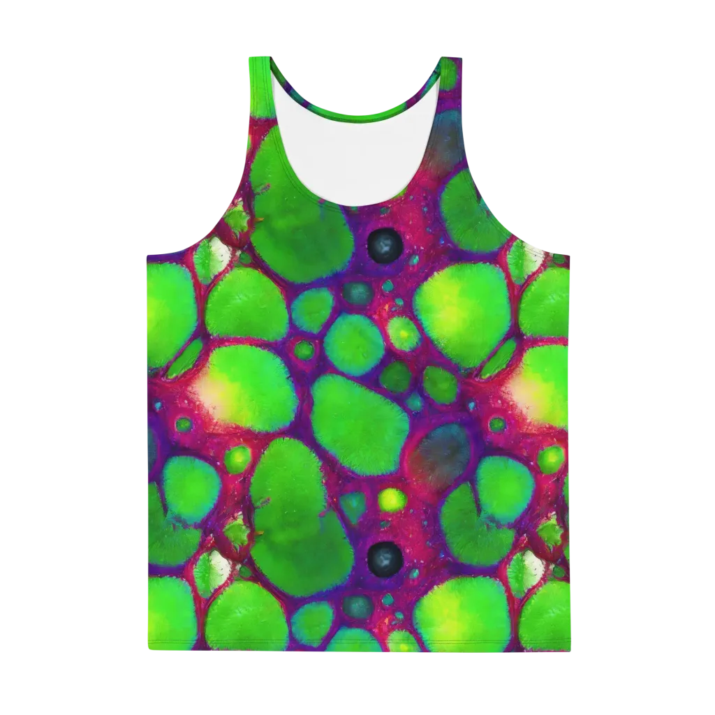 Elegant, Artstation, Matte Painting on Men's Tank Top — Front