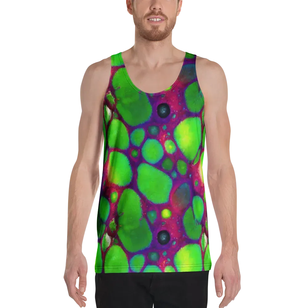 Elegant, Artstation, Matte Painting on Men's Tank Top — Front