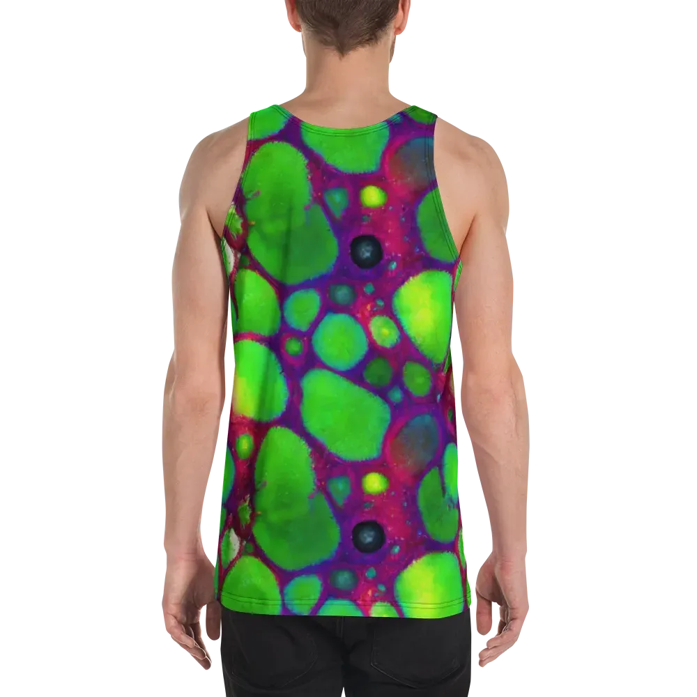 Elegant, Artstation, Matte Painting on Men's Tank Top — Back