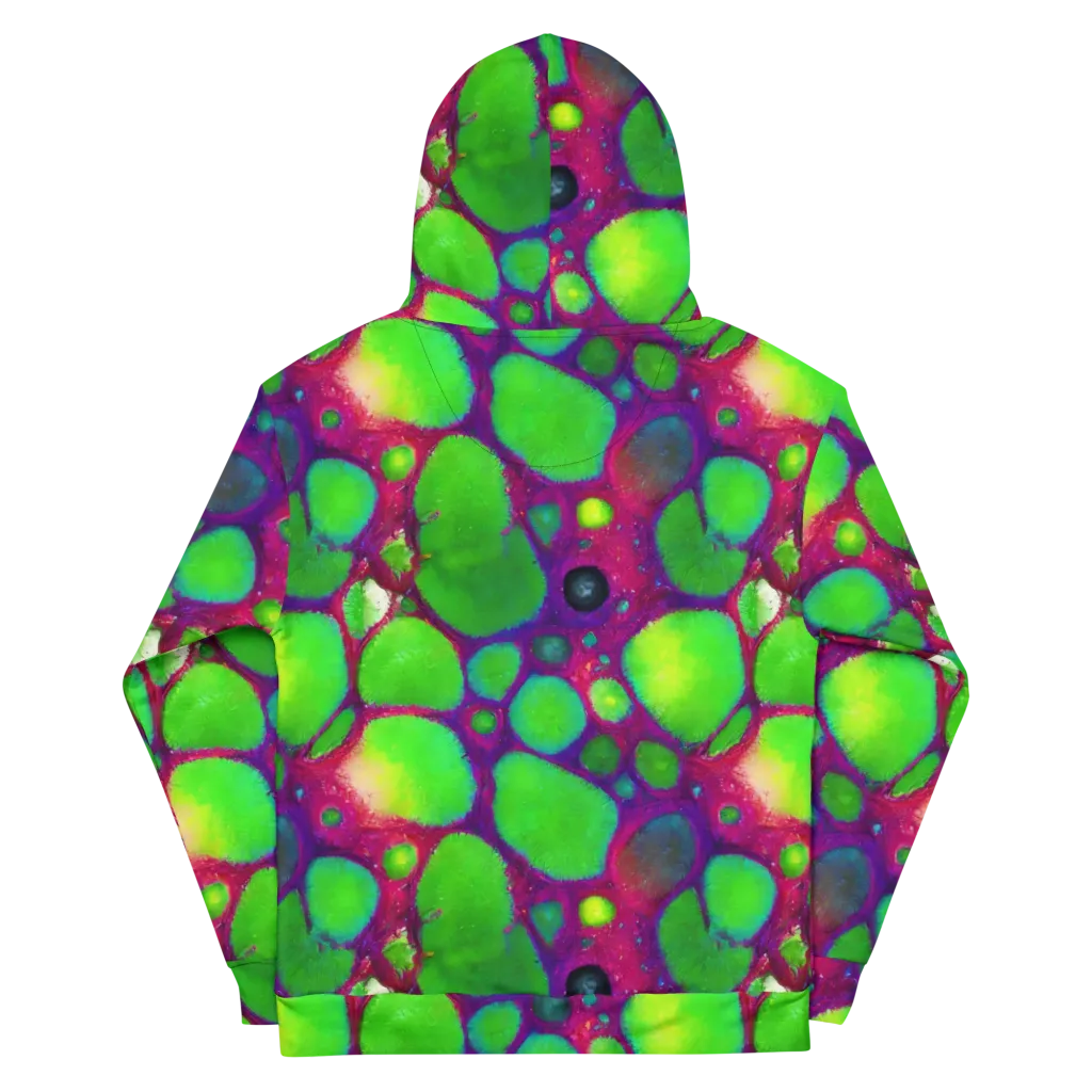 Elegant, Artstation, Matte Painting on Cotton Hoodie — Back
