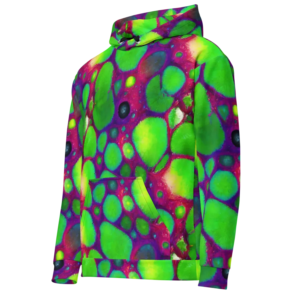 Elegant, Artstation, Matte Painting on Cotton Hoodie — Left Front