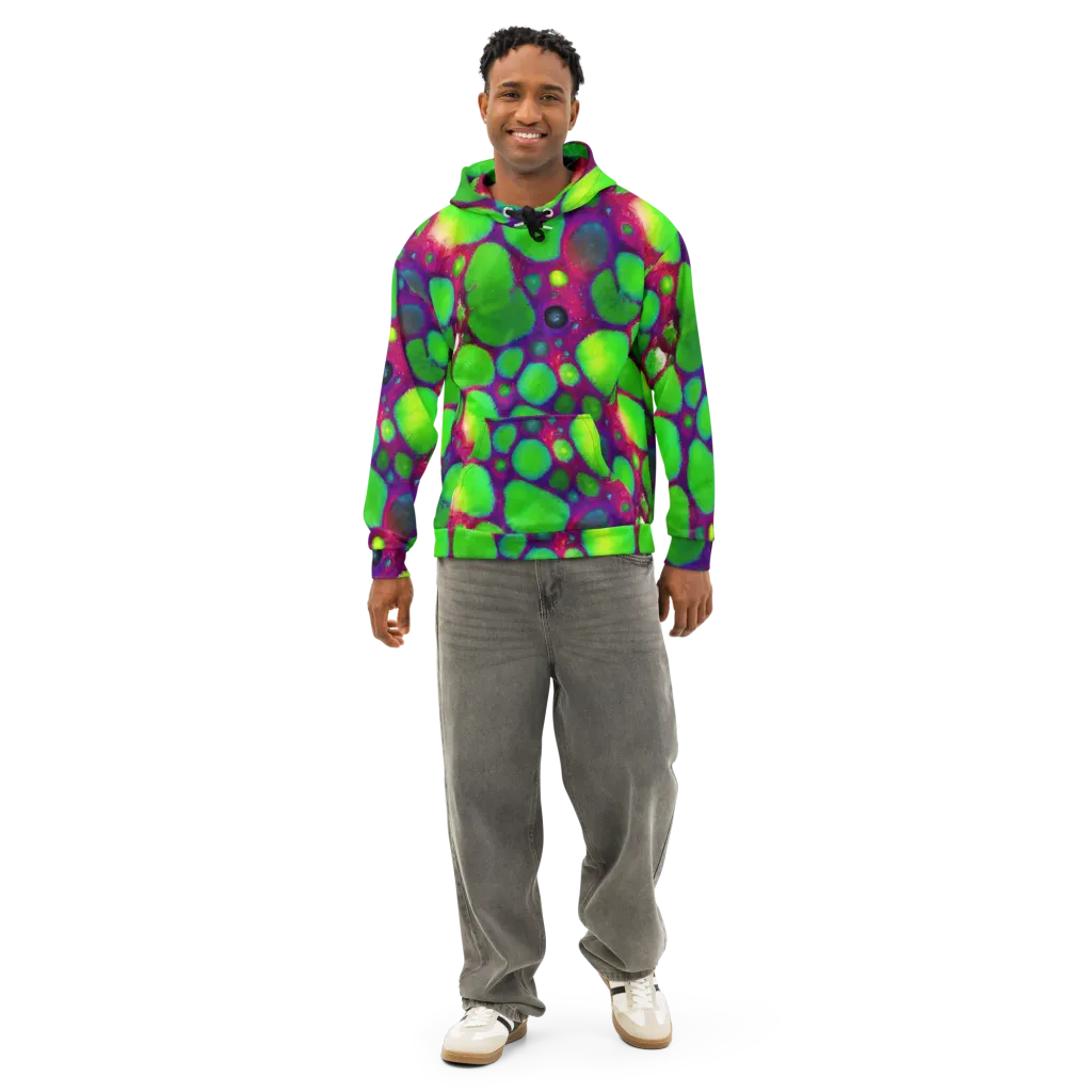 Elegant, Artstation, Matte Painting on Cotton Hoodie — Front